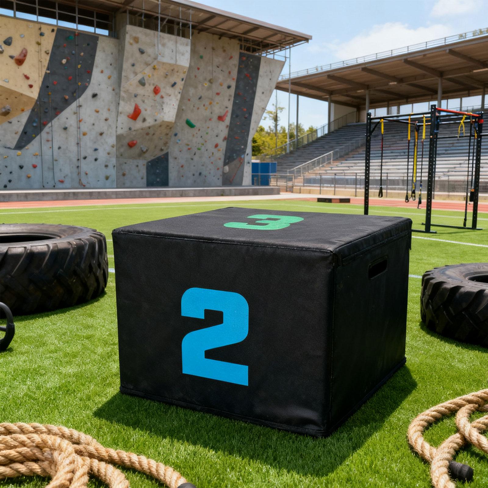 Box Jump Plyo - Caja de salto plyométrica de PVC,