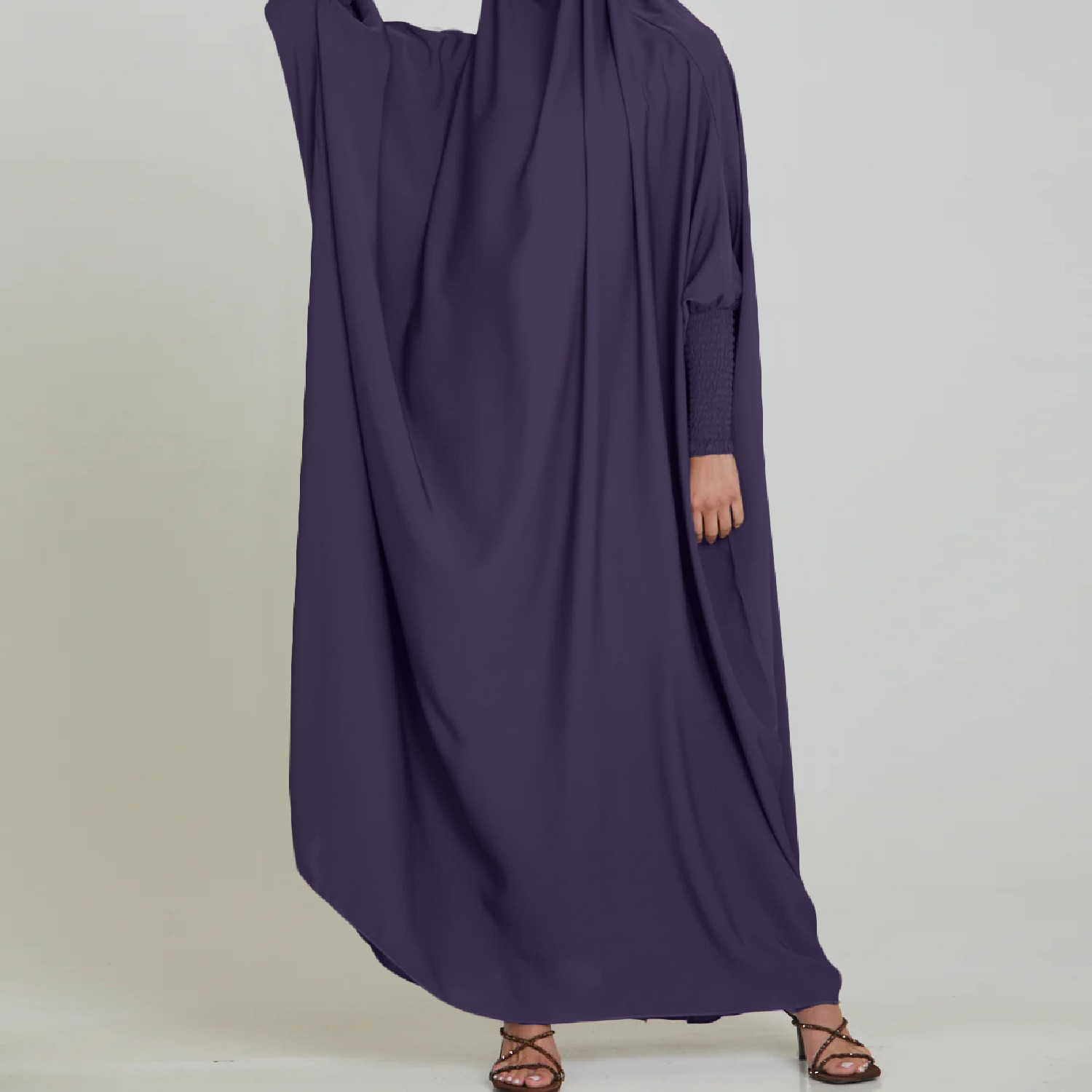 Vestido de bata de color sólid - Crossfit Indonesia reseña y precio